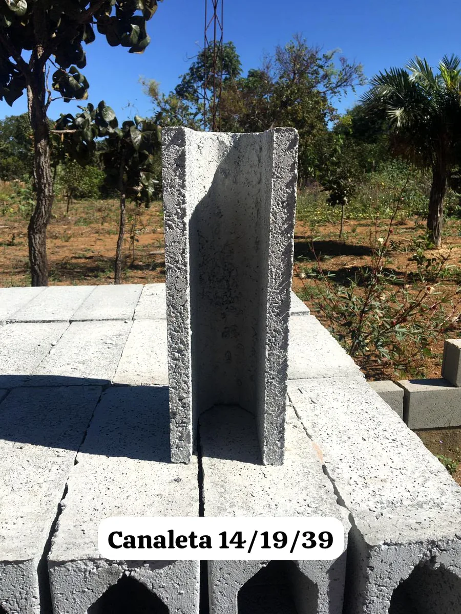 Canaleta de concreto 14 por 19 por 39